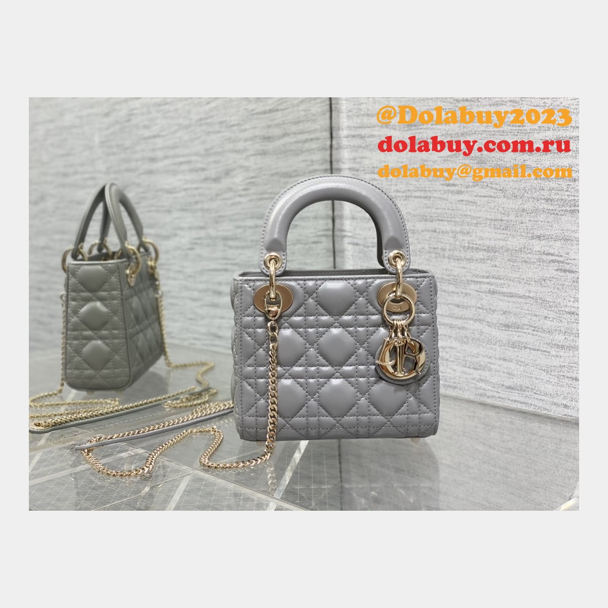 Top Quality DIOR lambskin mini lady bag 17cm