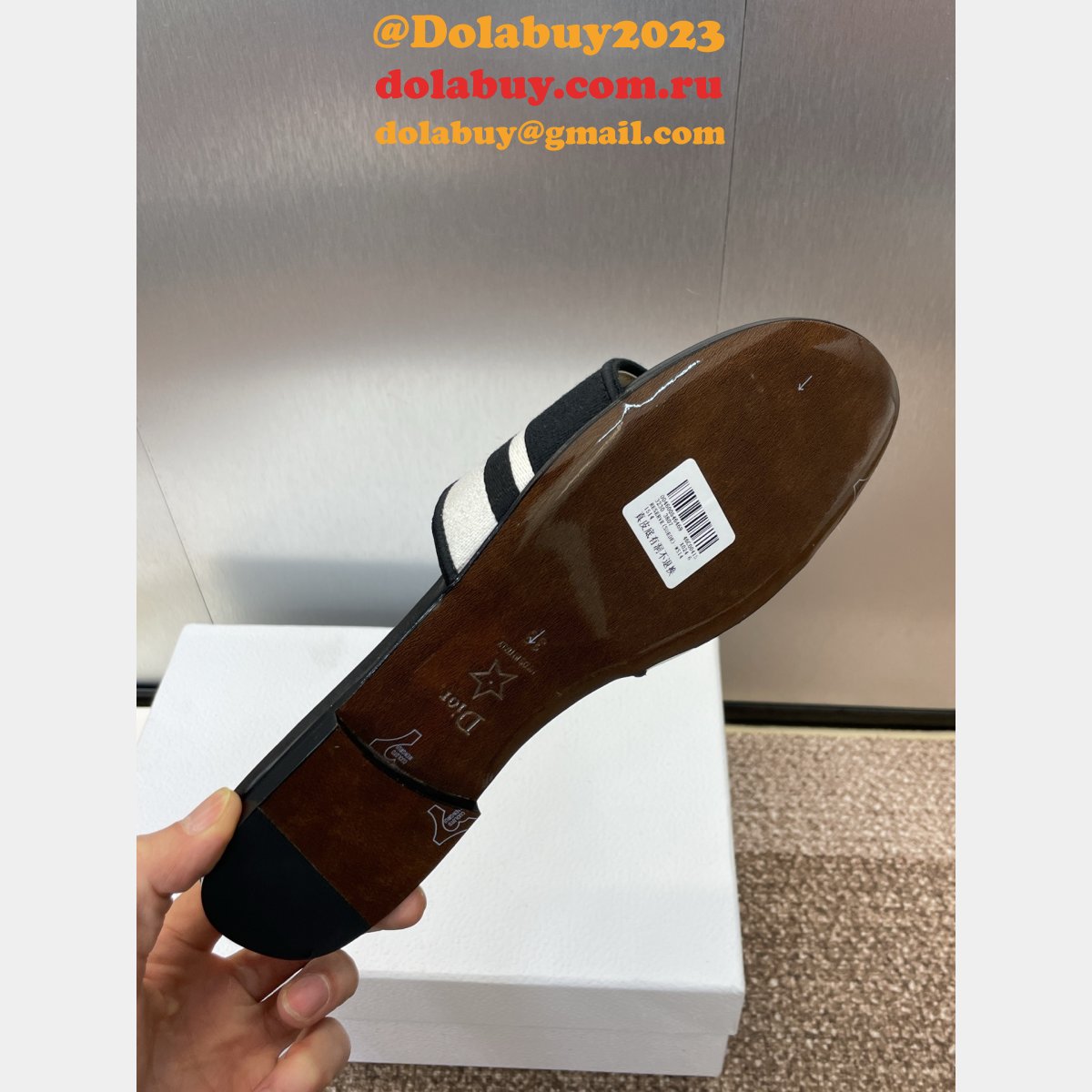 Fashion Dior Dway Slide Black