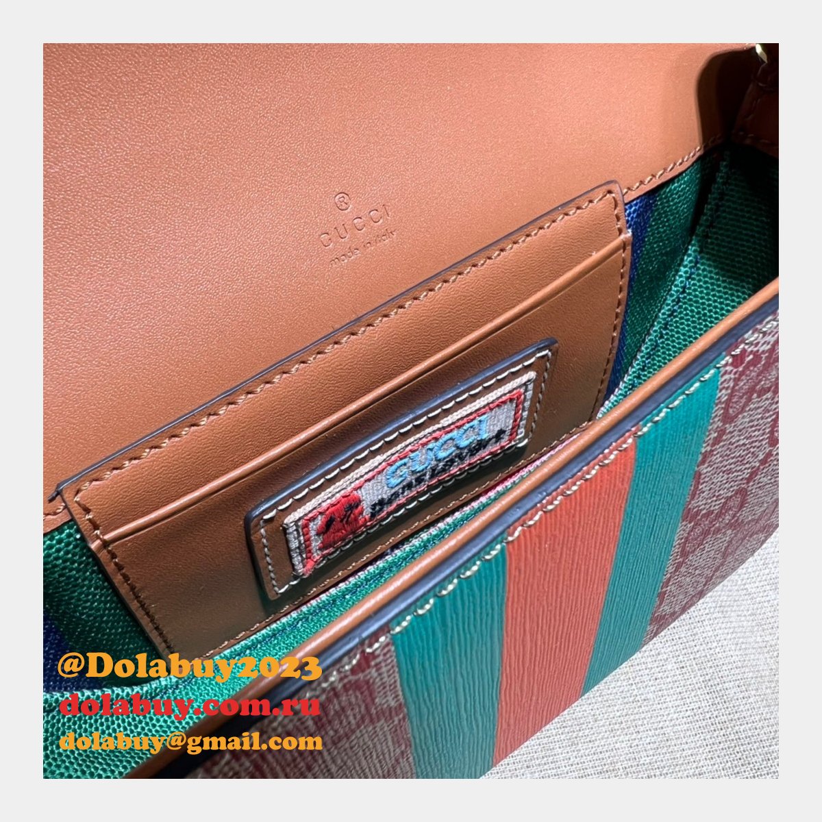 perfect G*u*i 723762 gg top handle replica web bag