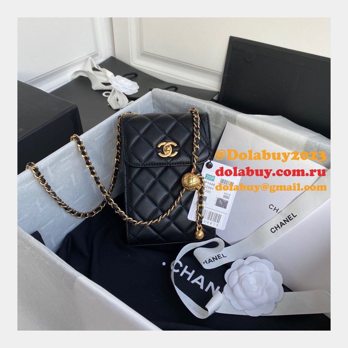 Knockoff CC Shoulder For Phone Small Leather Bag