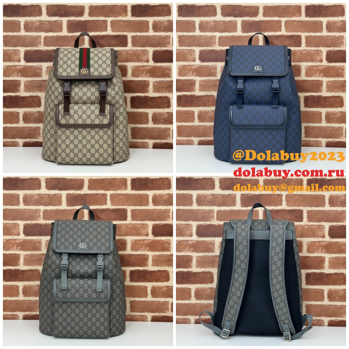 Gucci Wholesale Fake Ophidia Large GG Backpack 792104 Bag