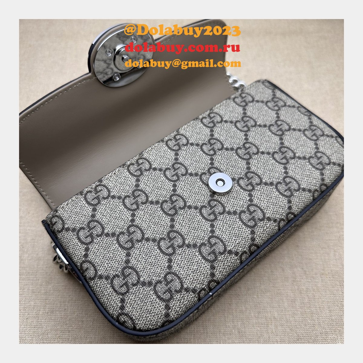 petite gg chain 1:1 mirror 760194 replicas G*u*i handbags