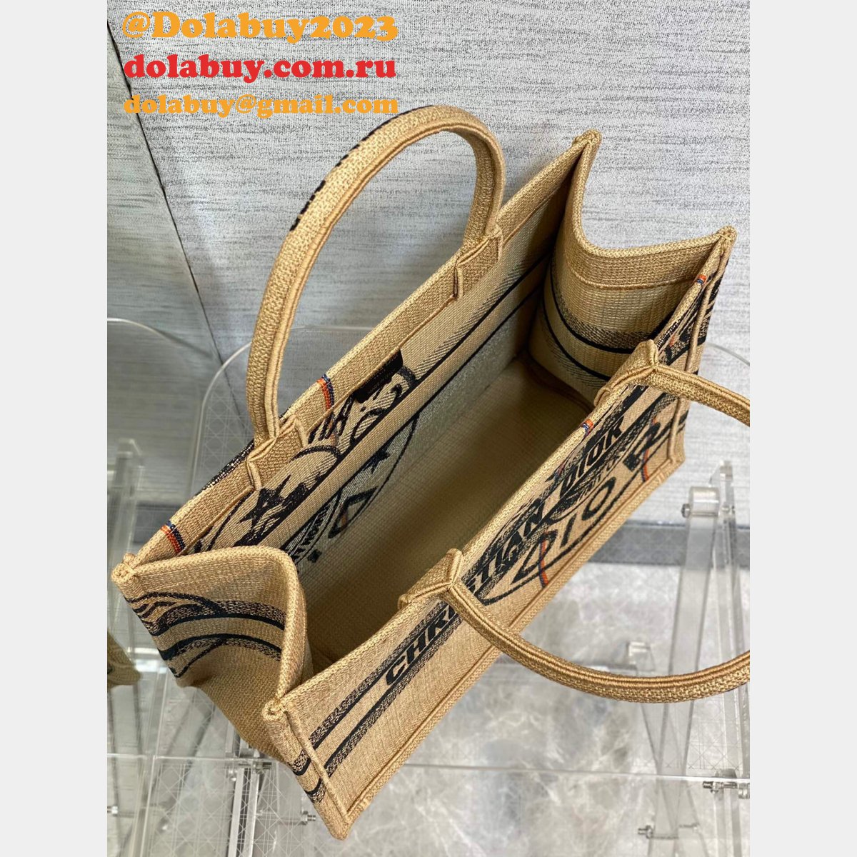 What is AAA quality Christian Dior CD Book Tote Replica Bag