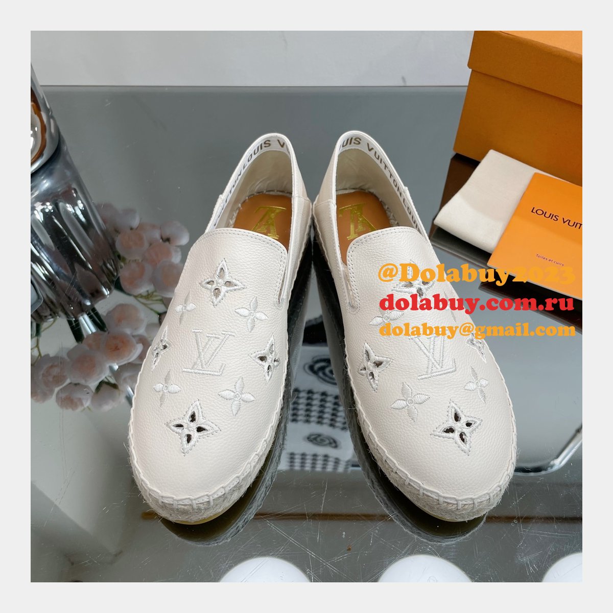 Inspired LOUIS VUITTON S FASHION ESPADRILLES men shoes