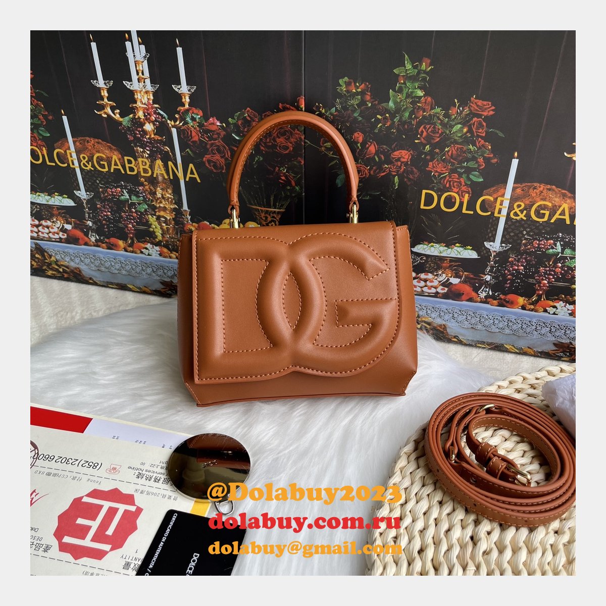 Buy Best 1:1 Replicas Dolce & Gabbana DG Logo 9112 Hand Bag