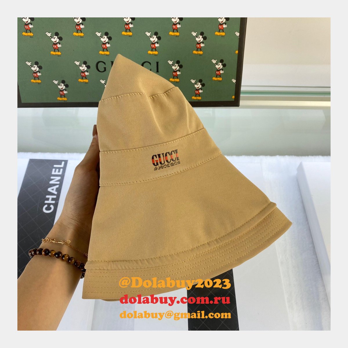 luxury G*u*i foldable simple fisherman hat