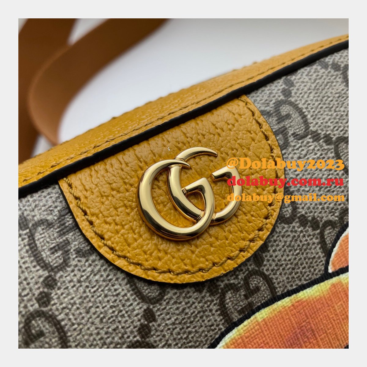 replica luxury G*u*i gg black shoulder 574886 bag