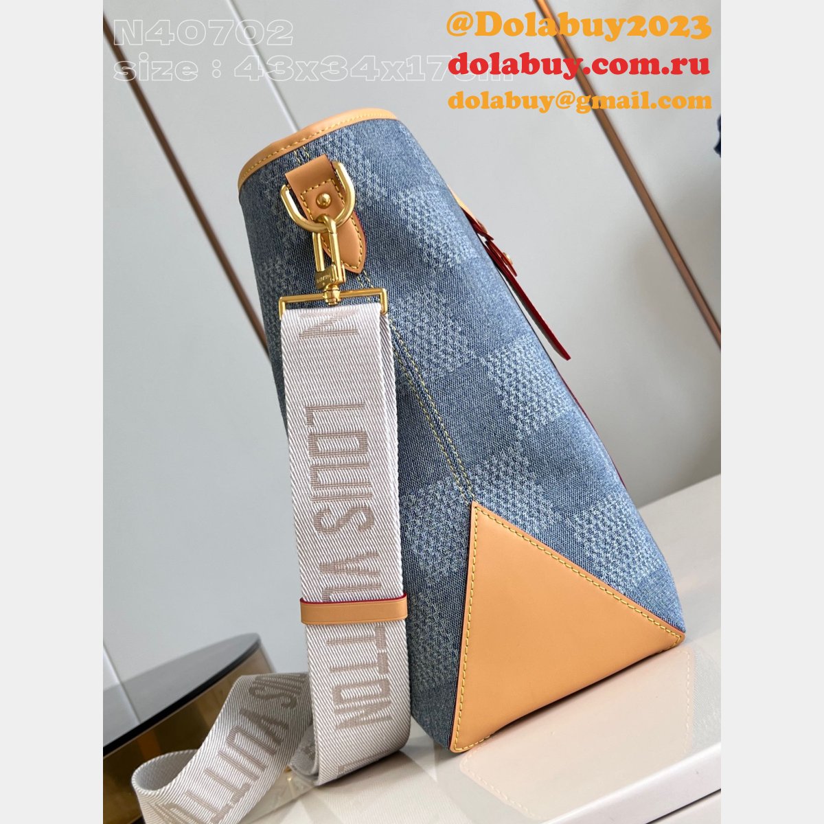 Louis Vuitton Copy N40702 Weekend Tote Damier Designer Men Bags