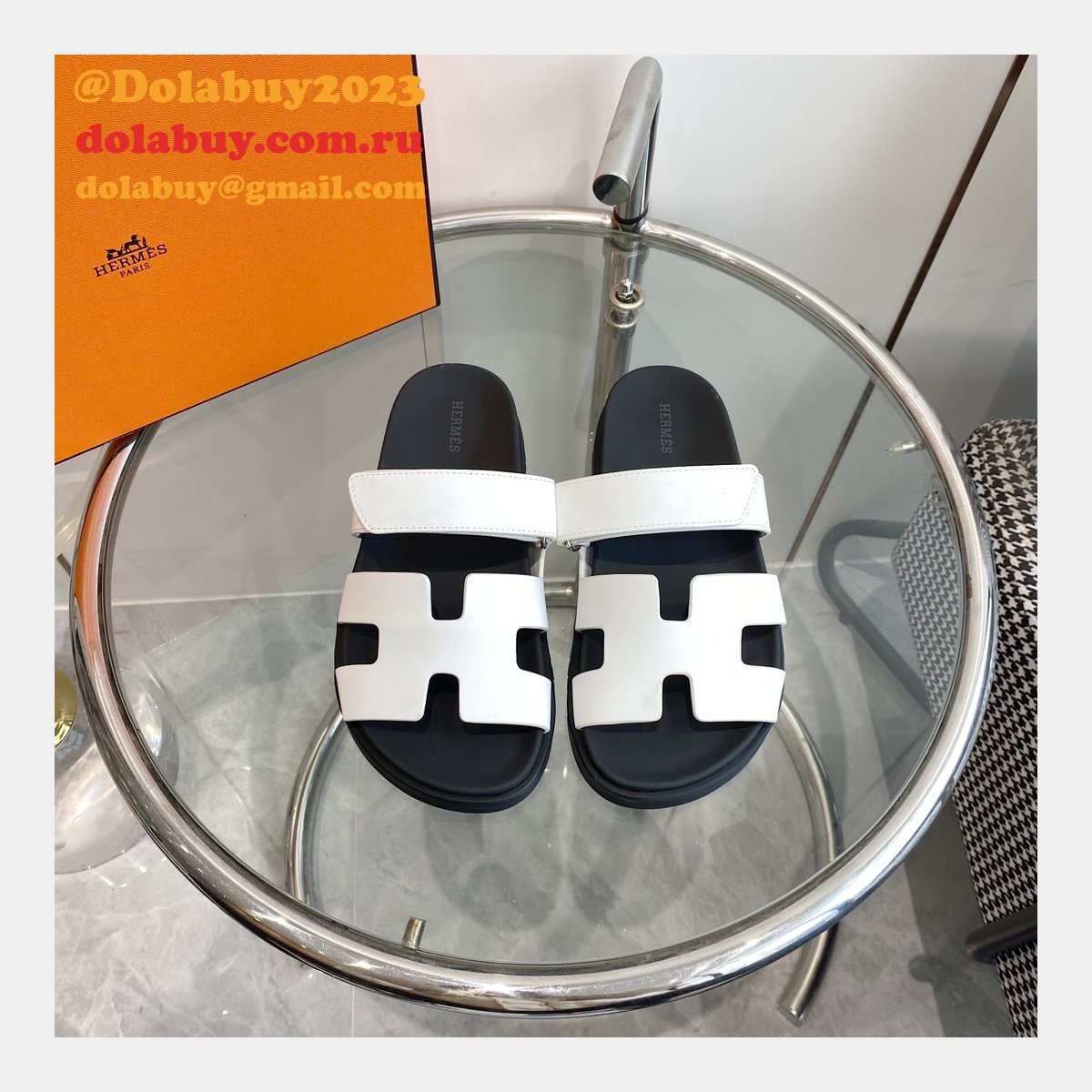 Fashion 1:1 Mirror hermes Chypre sandal