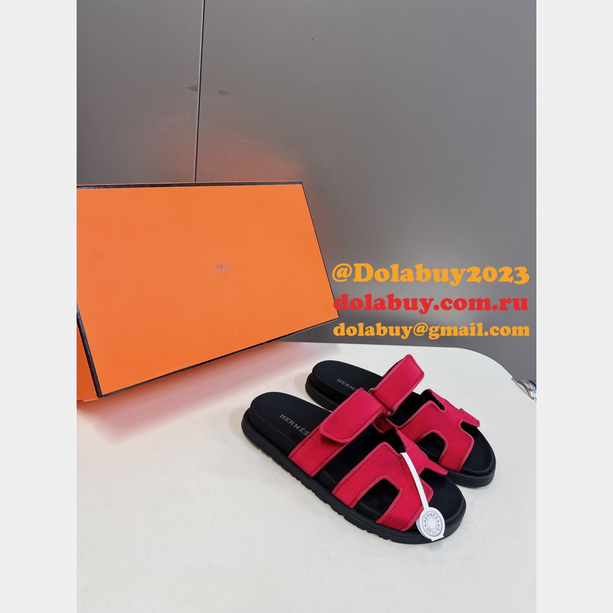 Luxury 2024 Hermes Replica Chypre Sandal High Quality Shoes