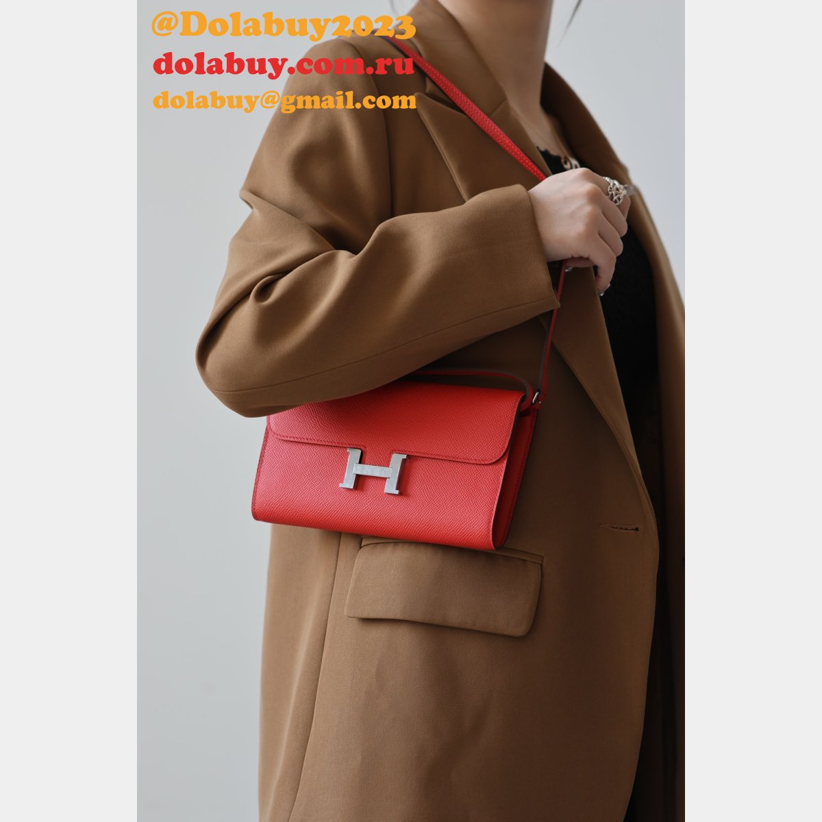 7 Star hermes constance to go clutch bag