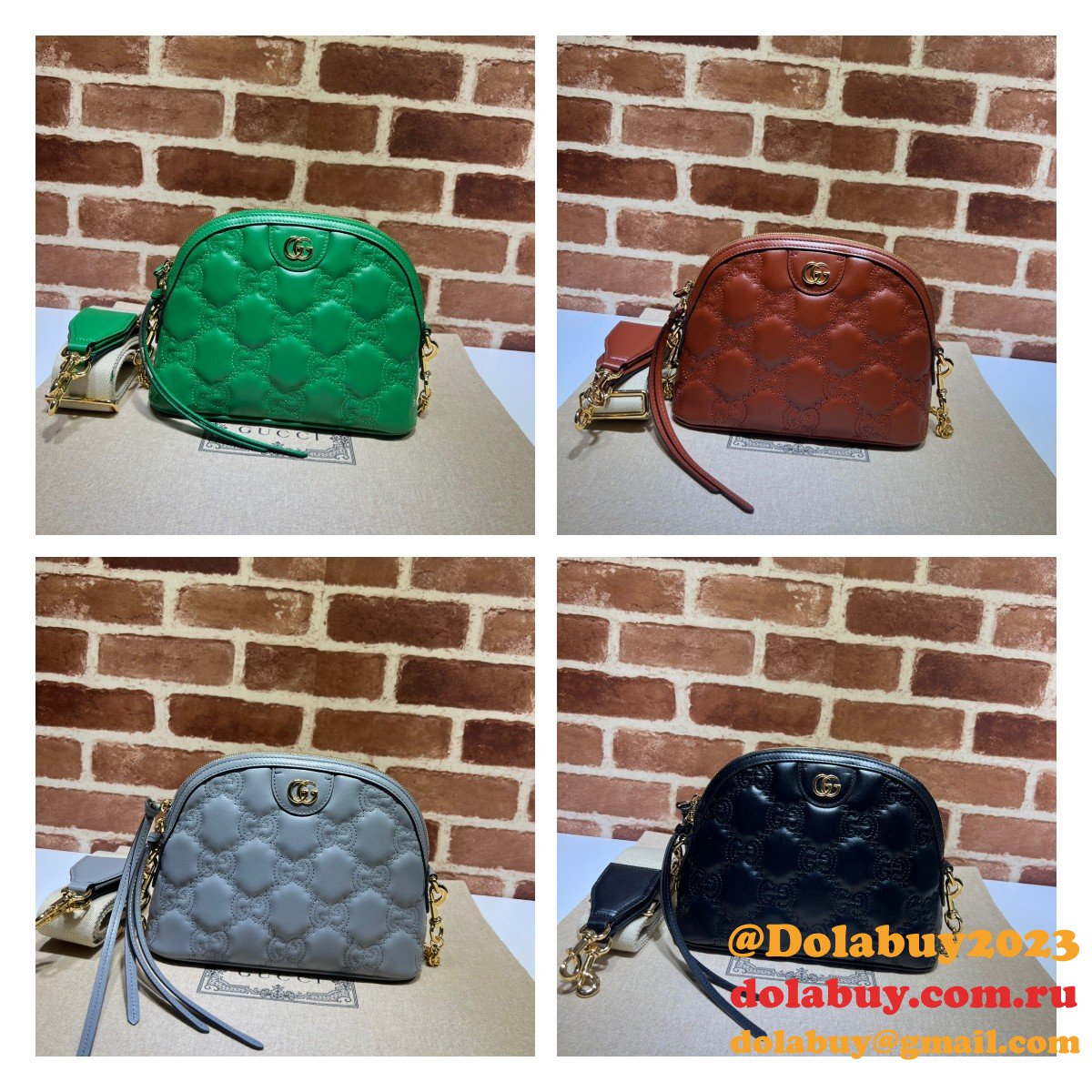 G*u*i luxury 702229 gg matelassé leather shoulder replica bag