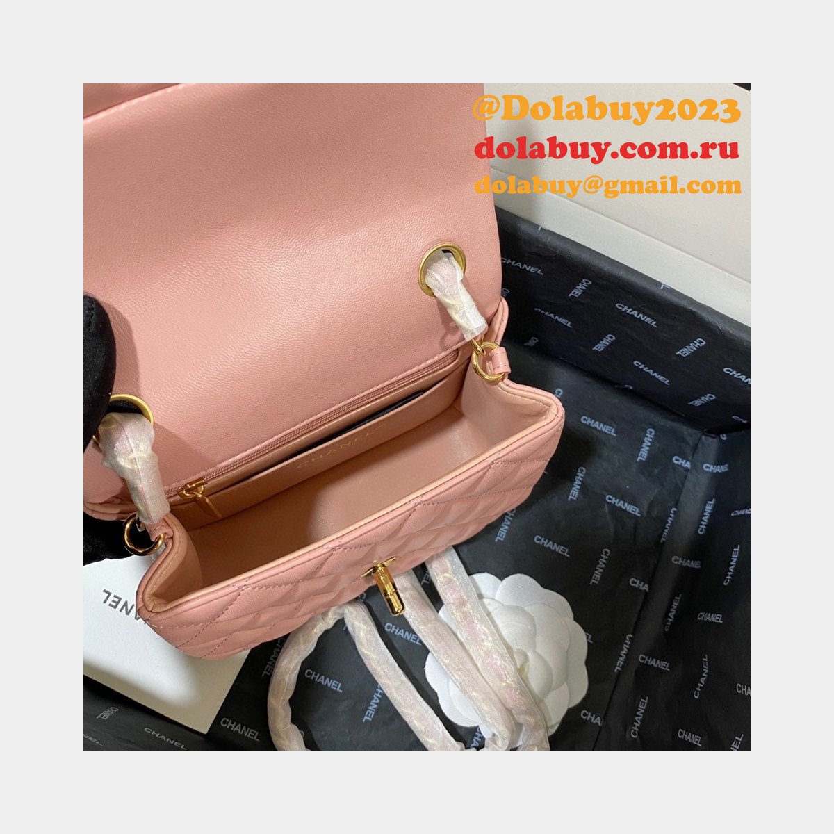 Knockoff CC Lambskin Flap Bag 17cm AS1115