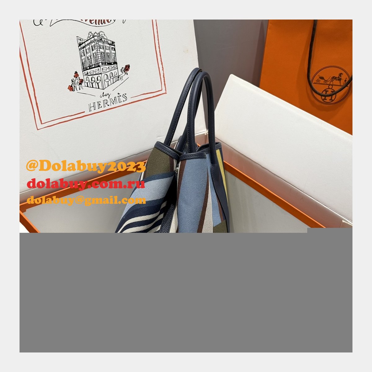 AAA+ Hermes Garden Party Fjord 30/36CM Luxury Bag