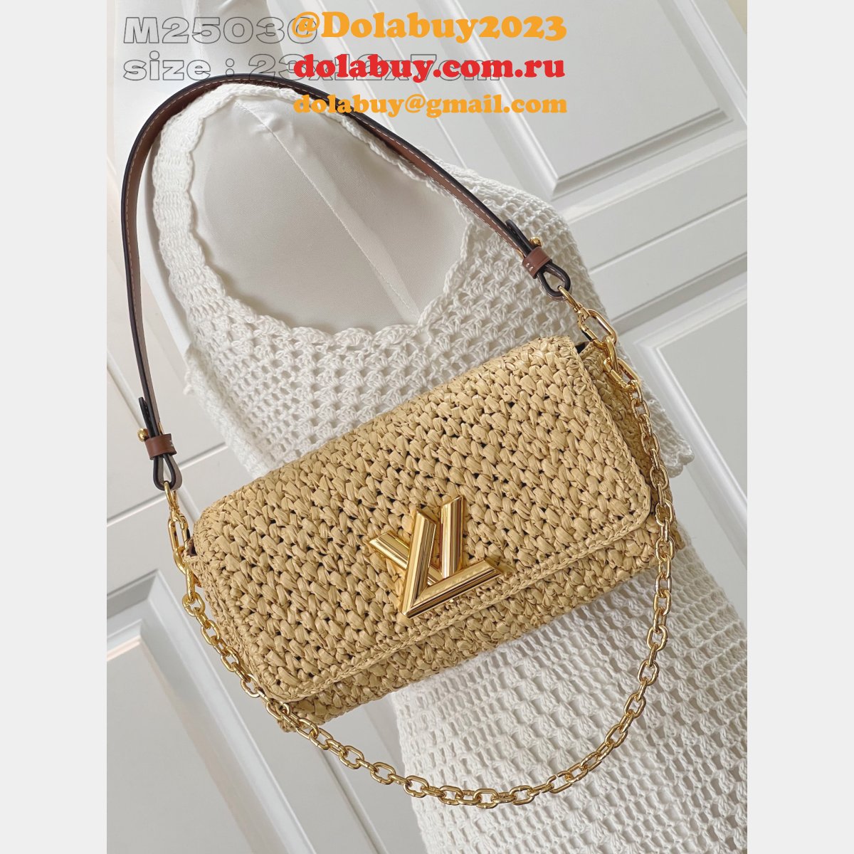 Inspired Best Louis Vuitton Twist West 1:1 Mirror M25030 Fake Bag