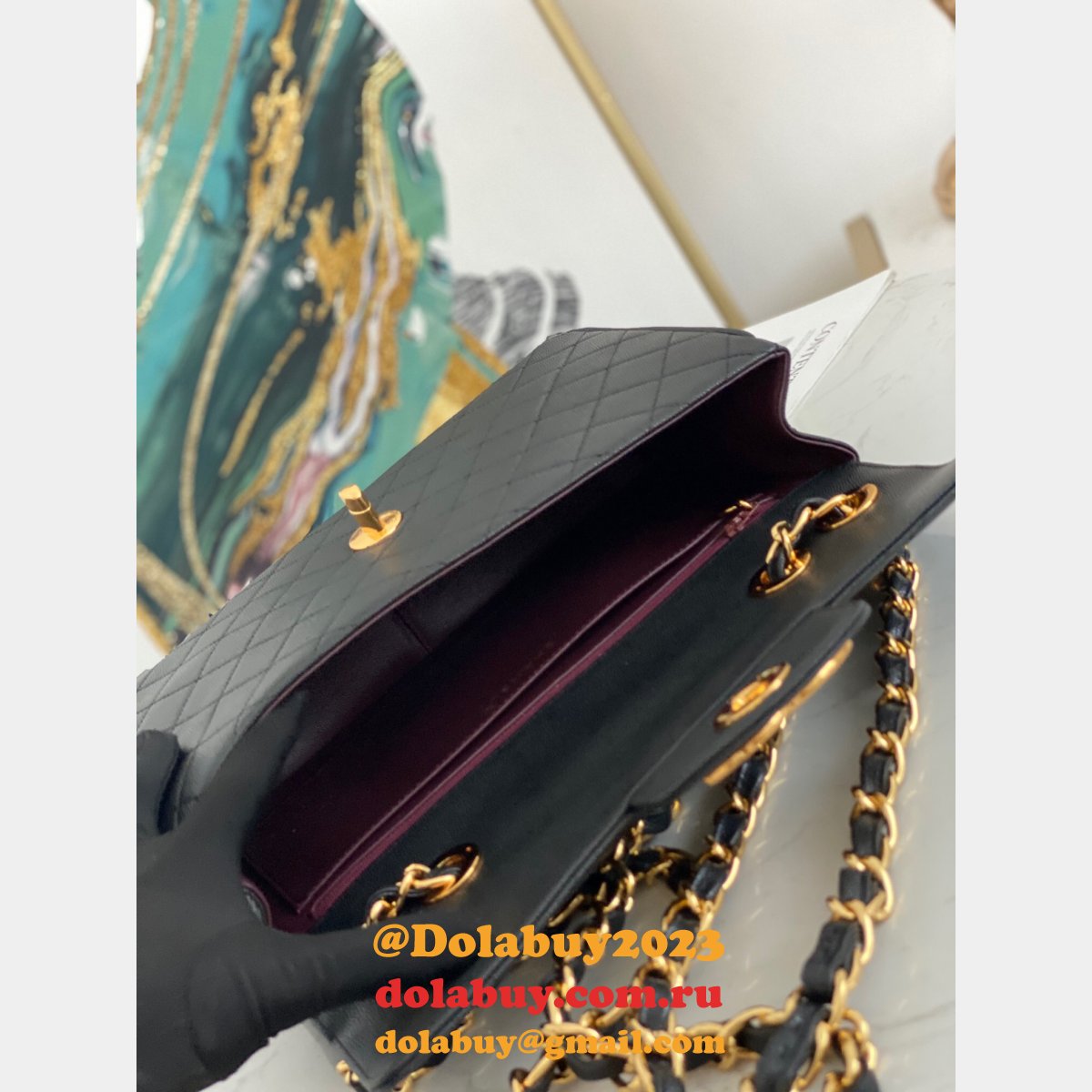 7 Star Site For Replica CC CF Black Bags Sale China