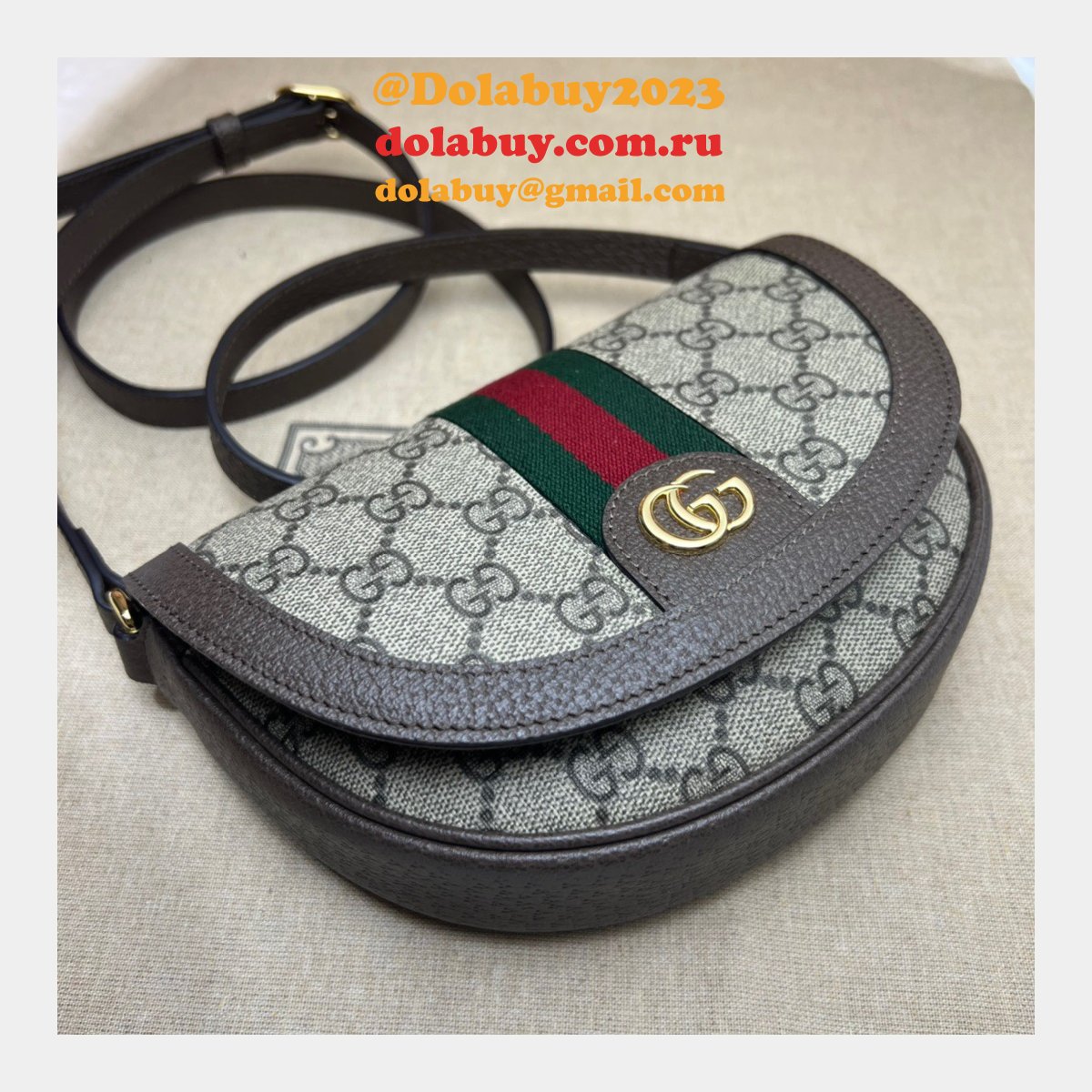 G*u*i high quality ophidia 757309 gg shoulder copy bag