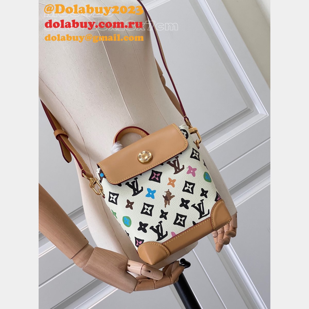 Louis Vuitton 7 Star Top Replicas Nano Steamer M83429 Vanilla Bag