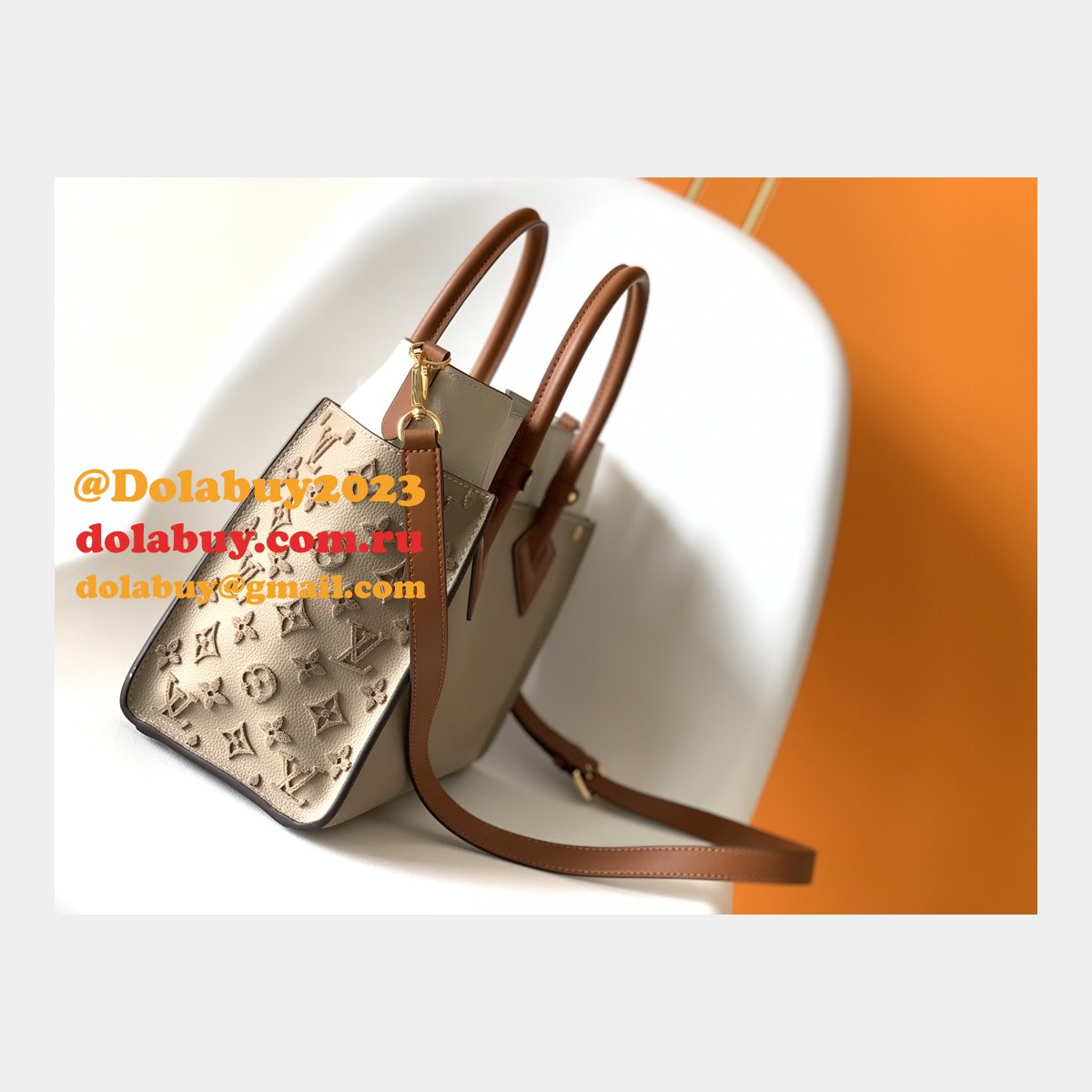 Designer LOUIS VUITTON On My Side MM M53825 HANDBAG