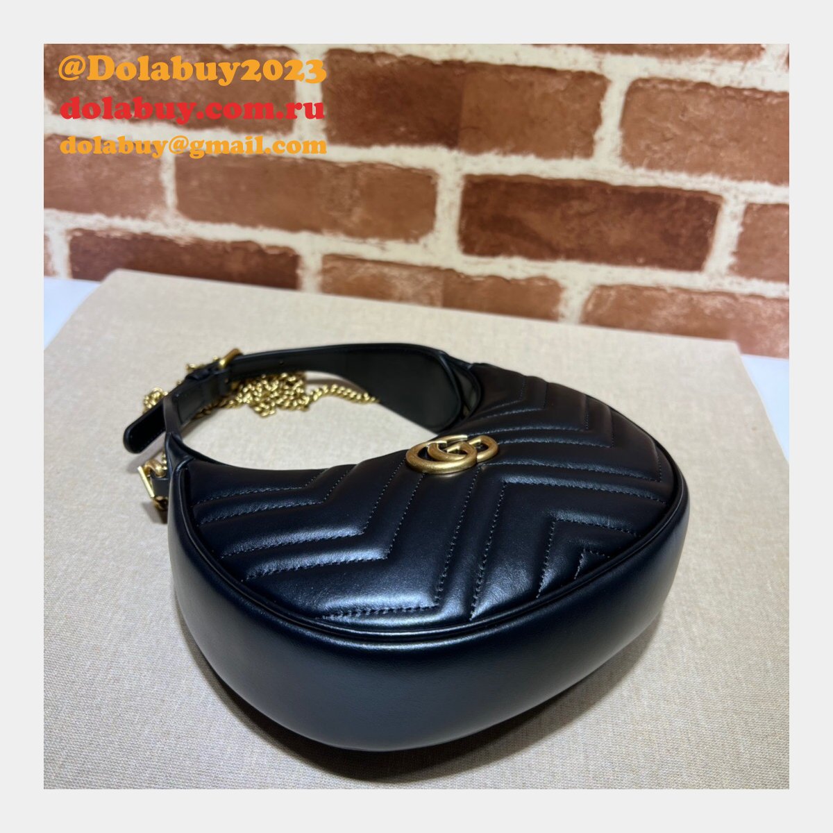 G*u*i best 699514 gg marmont half-moon-shaped replica bag