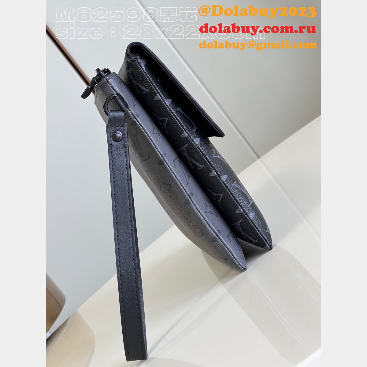 Replica M82598 Pochette S-Lock Monogram Eclipse Louis Vuitton Bag