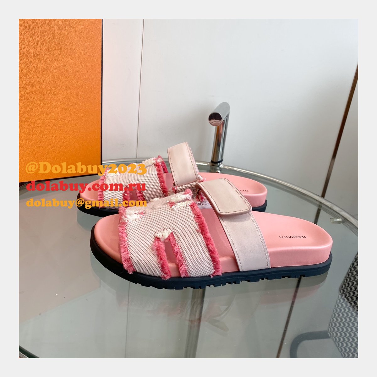 7 Star hermes Chypre couple sandal