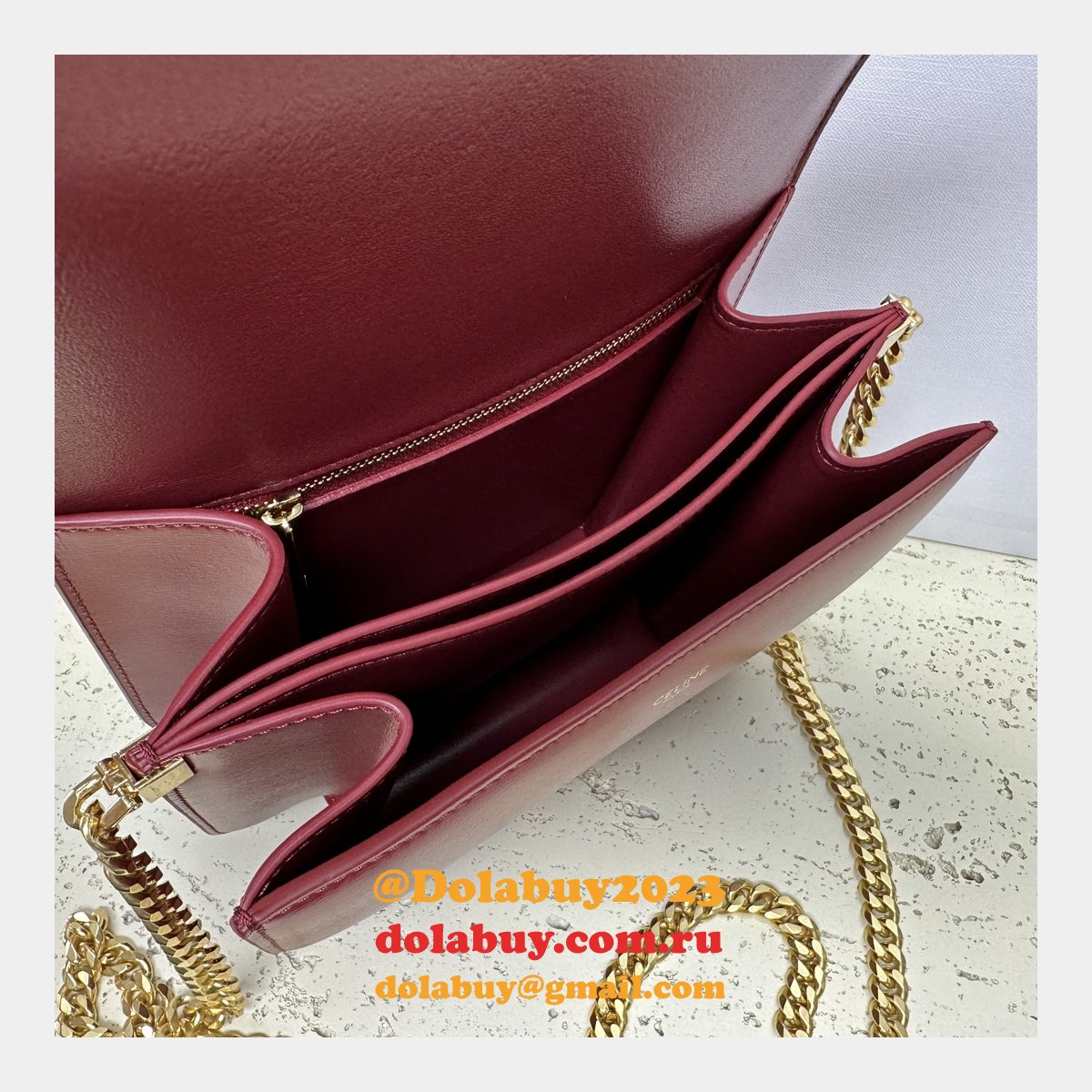 Designer Teen Triomphe Shiny 113583 Amazone Celine Replica Bag