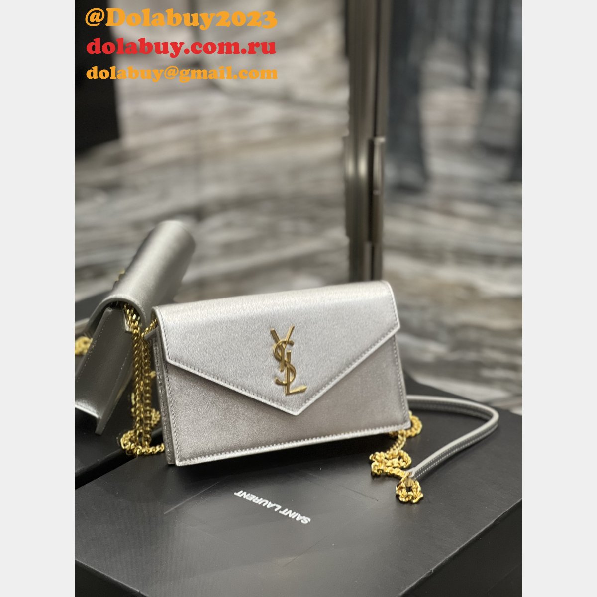 Replica Saint Laurent WOC Cassandra Chain 393953 Bag