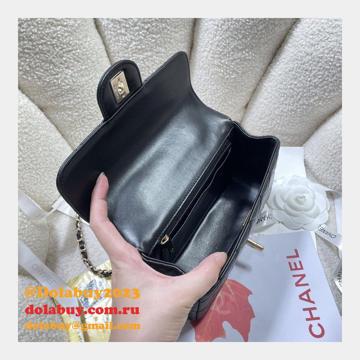 Perfect 1:1 Mirror CC 24A CF Mini Bag #4924