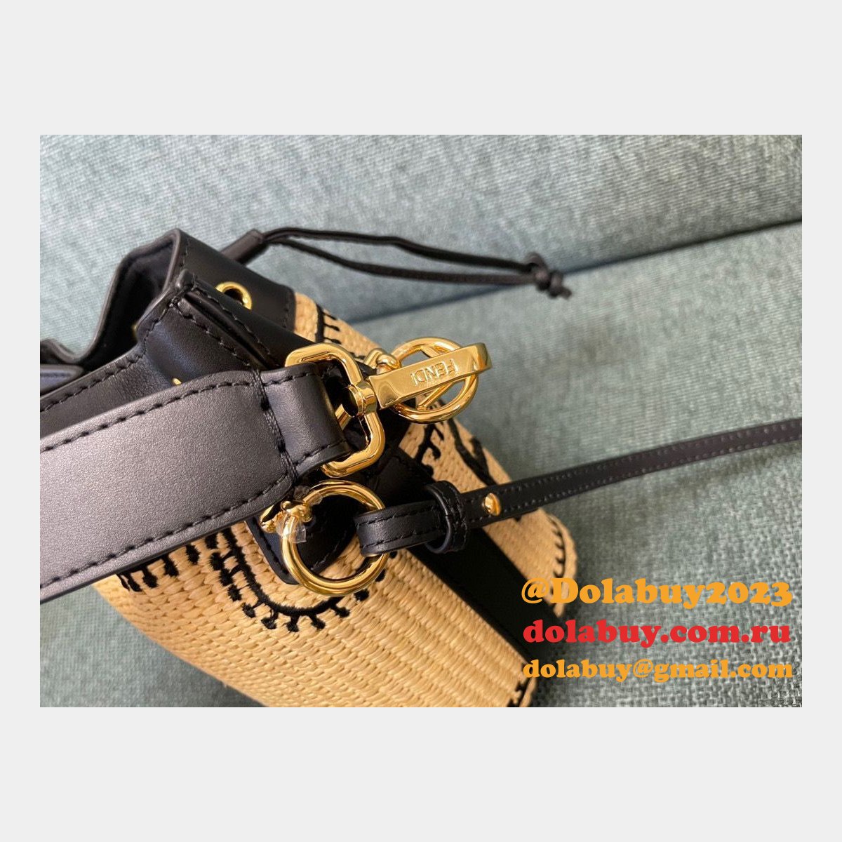 best top F**di mini bucket replicas bag