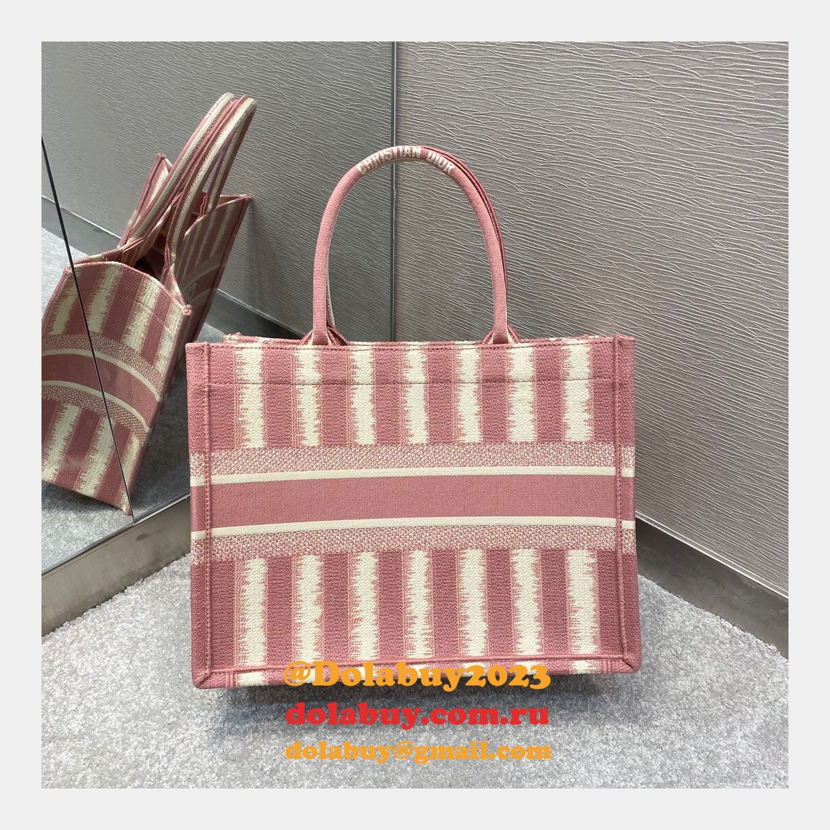 Wholesale Dior Book Tote Red High Quality 36CM Bag