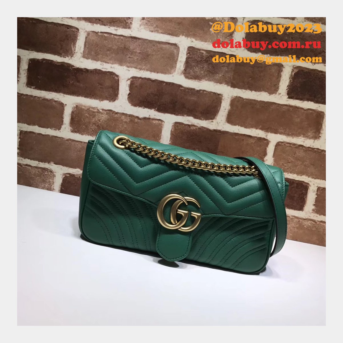 G*u*i gg marmont replica 443497 ladies shoulder bag