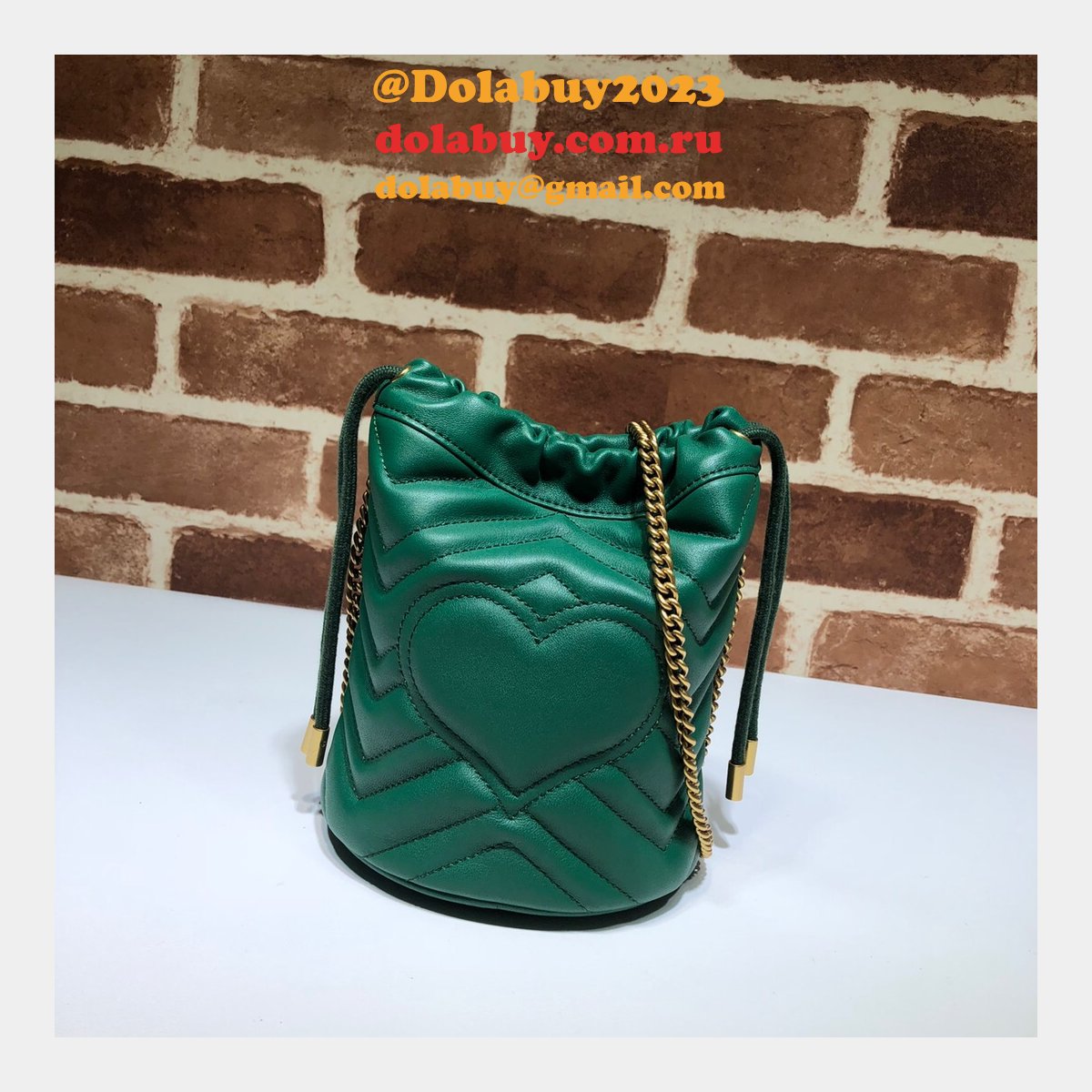 G*u*i replica 7 star gg marmont mini bucket 575163 bag