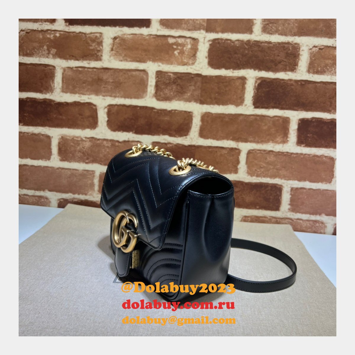 G*u*i replicas gg marmont 739682 shoulder wholesale bag