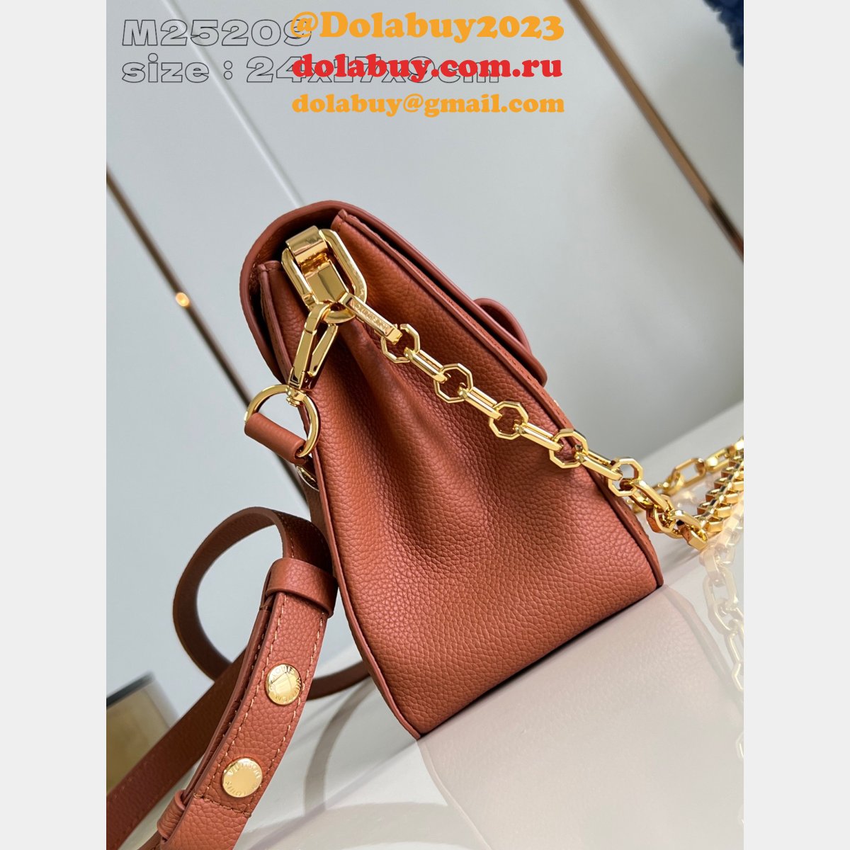 Louis Vuitton Luxury Replica Dauphine Soft M25048 Orange Bag