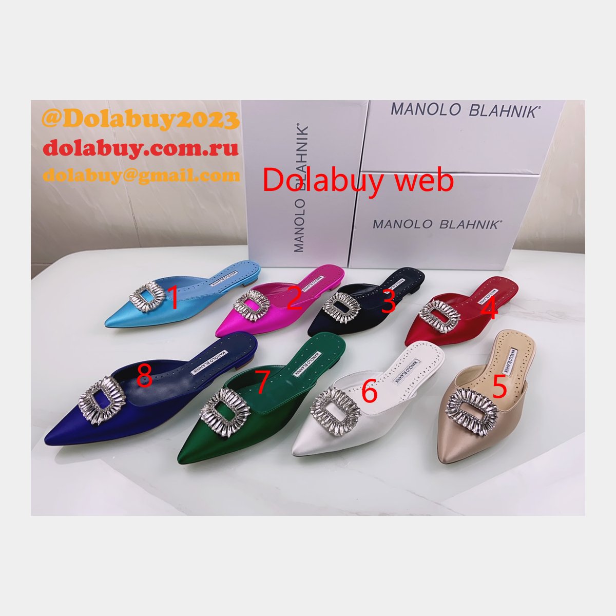 Replicas Manolo Blahnik Luxury Satin Pumps Dolabuy