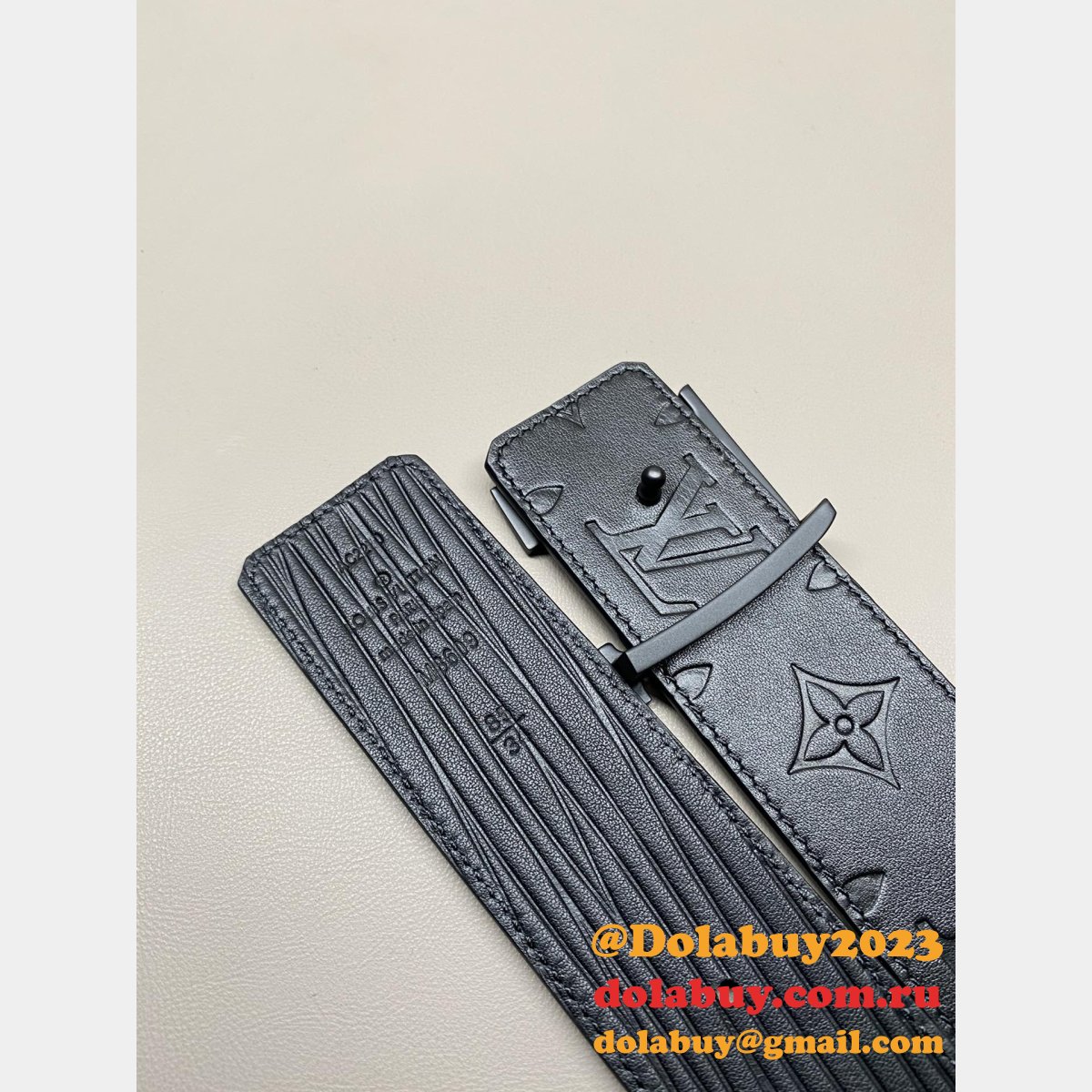 Cheap LOUIS VUITTON MEN Double-sided Belt 40mm