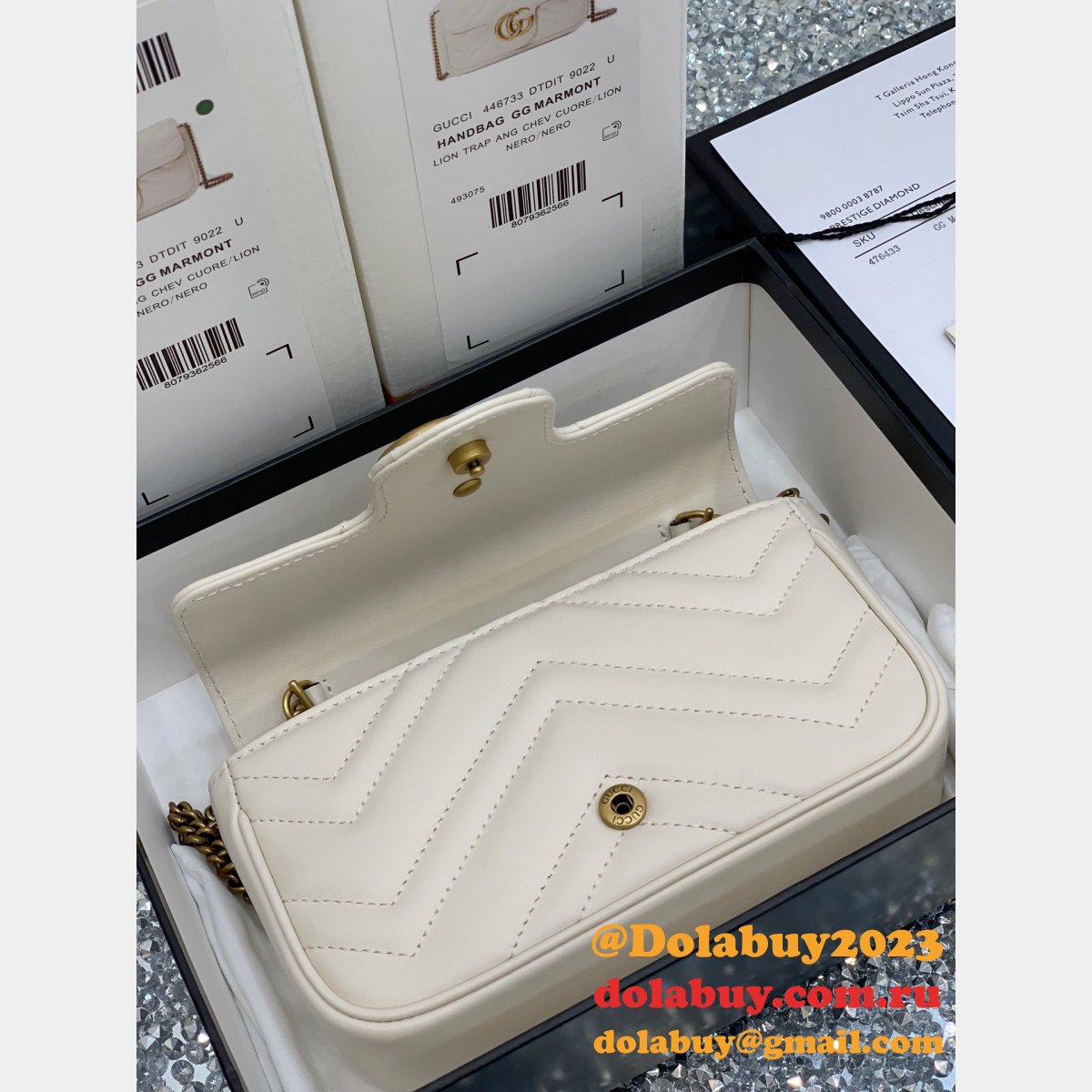 G*u*i wholesale gg marmont mini chain shoulder 476433 bag