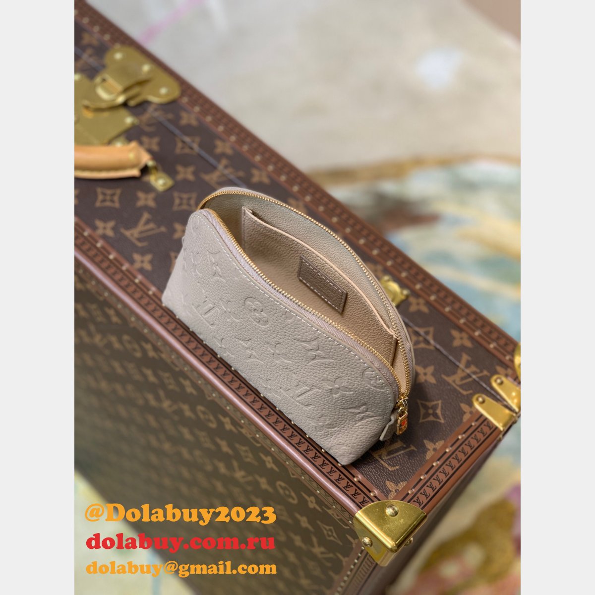 Louis Vuitton Fake M47515 Designer Makeup Bag Cosmetic Pouch