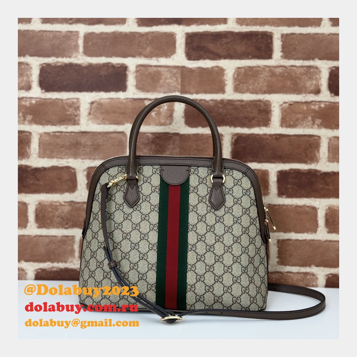 ophidia medium top handle 795258 designer G*u*i fake bag