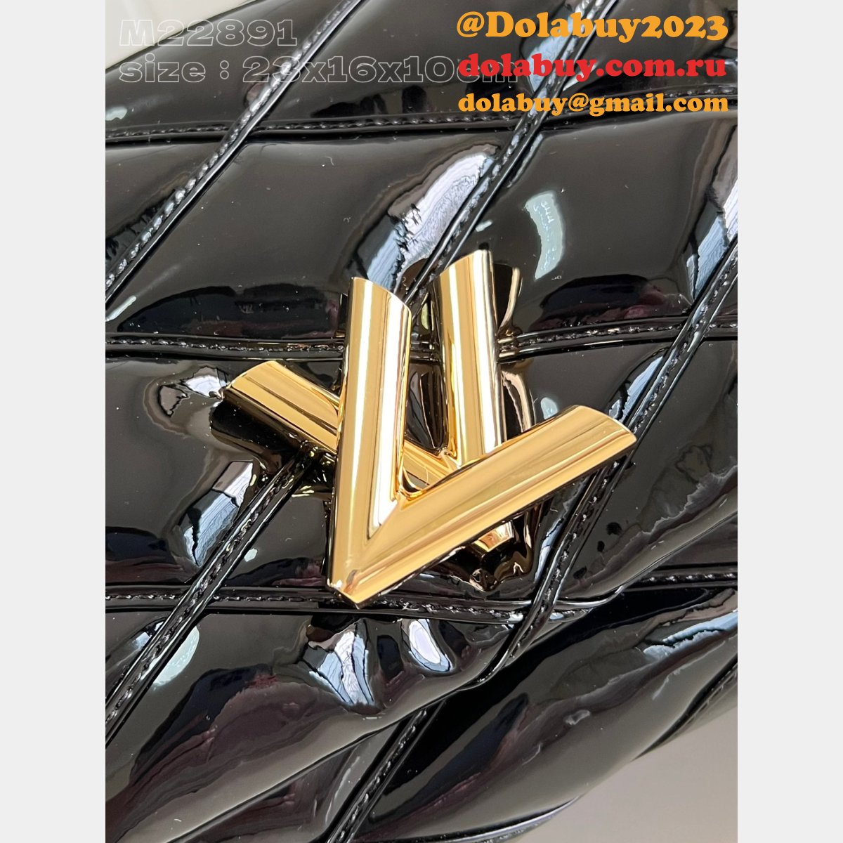 Black M22891 GO-14 MM Malletage Outlet Louis Vuitton Replica Bag