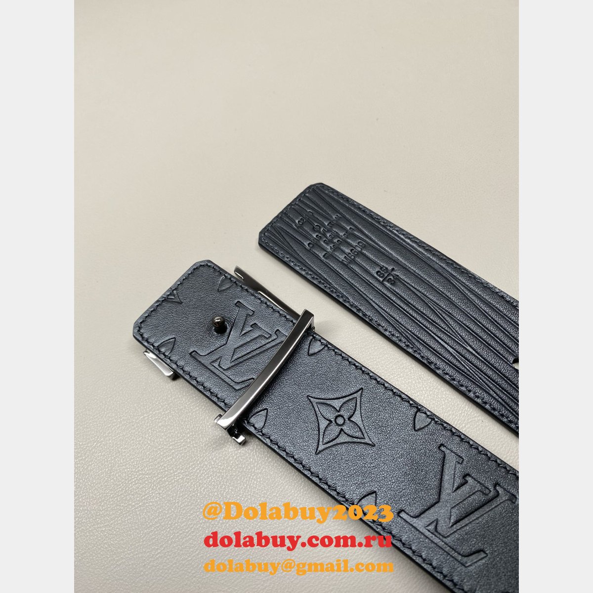 Cheap LOUIS VUITTON MEN Double-sided Belt 40mm