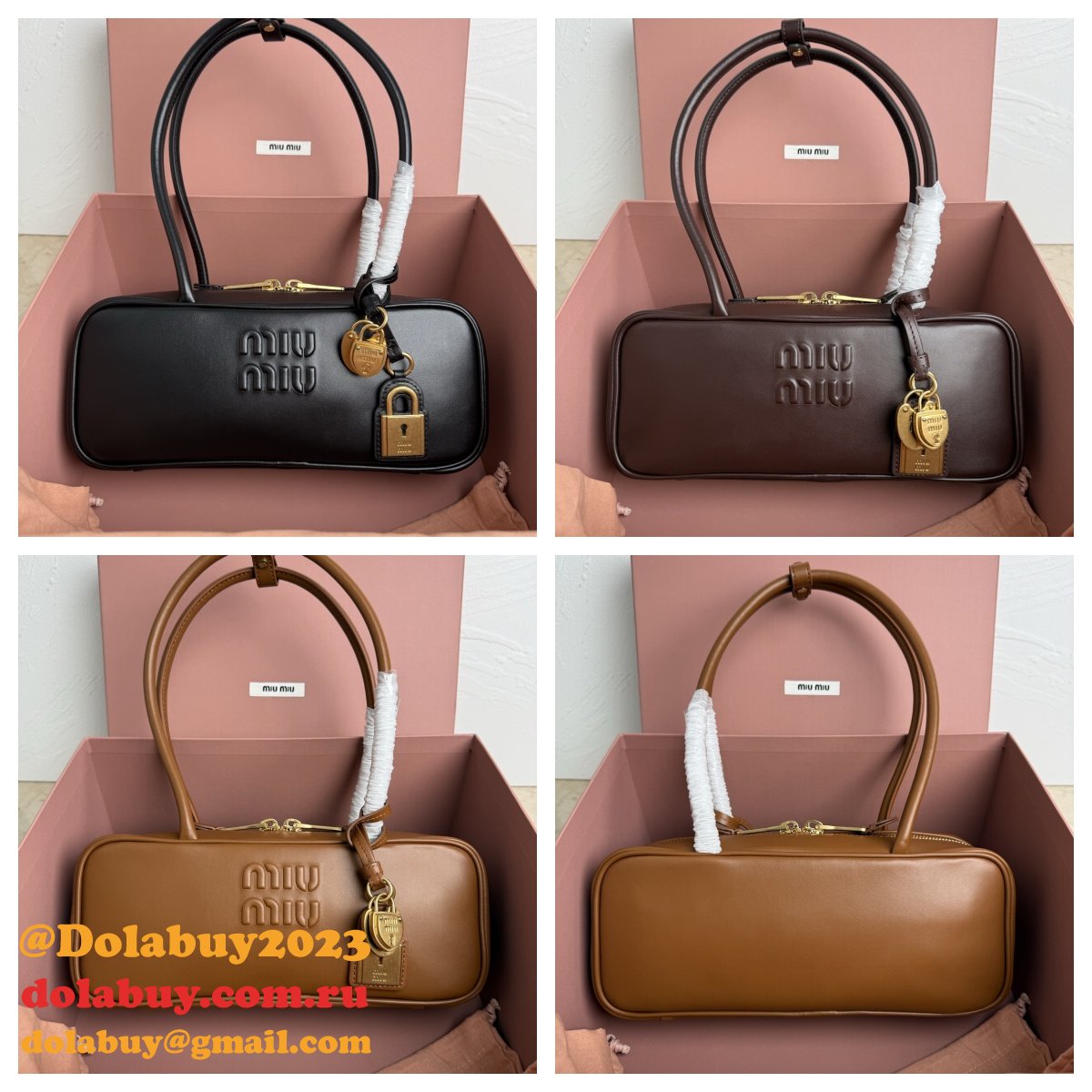 7 Star MIU MIU Beau Leather 5BB173 Bag