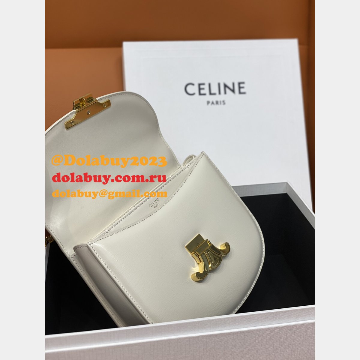 Luxury celine TEEN BESACE TRIOMPHE bag