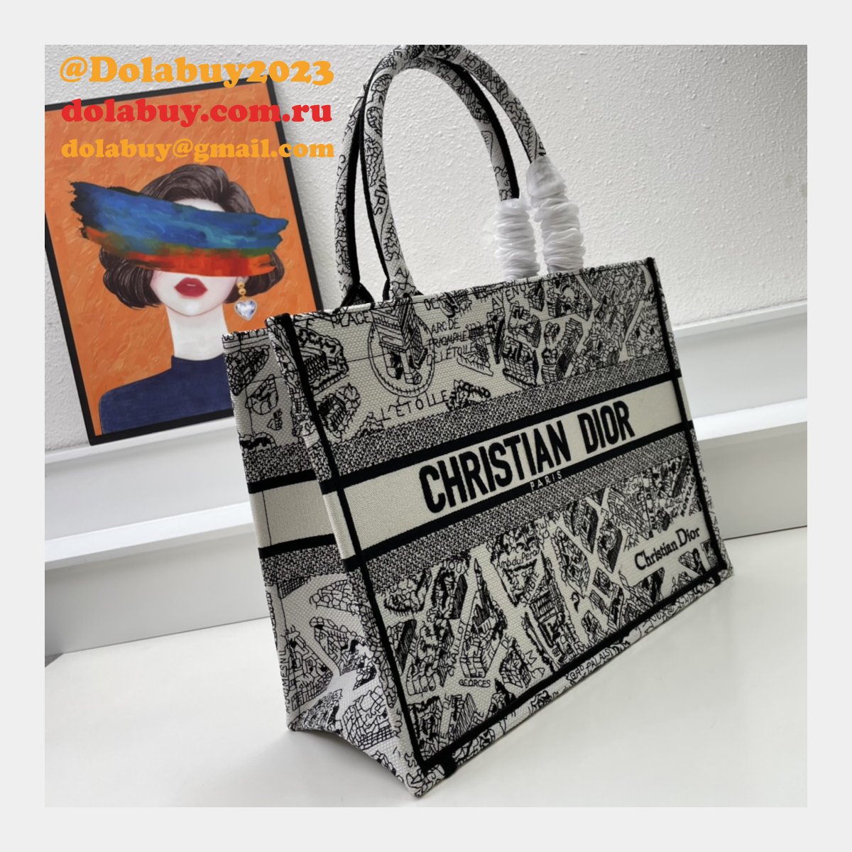 High Quality DIOR BOOK TOTE CHEAP REPLICA BAG