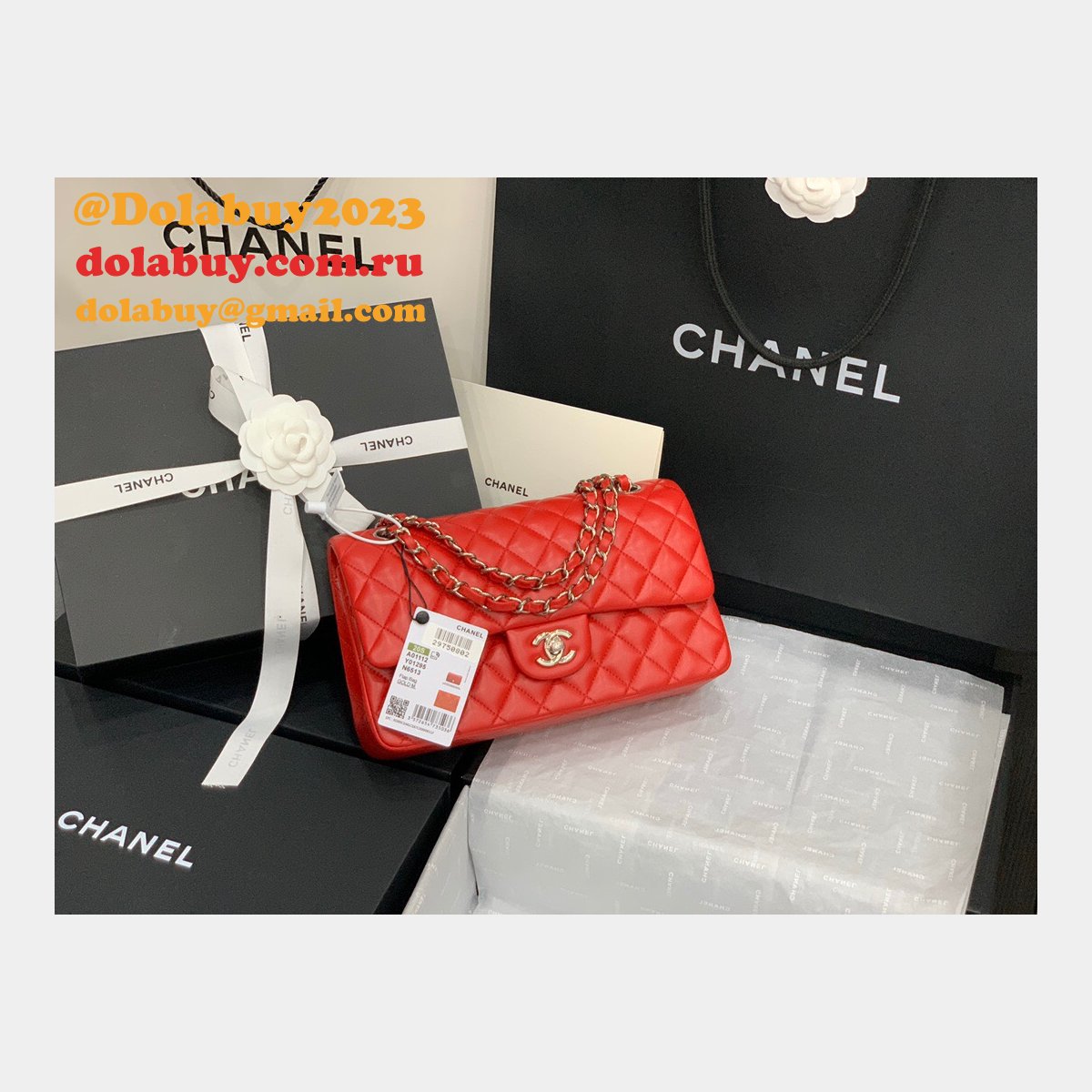 Wholesale Best Replica Lambskin CF1112 25CM Handbags Online China Sale