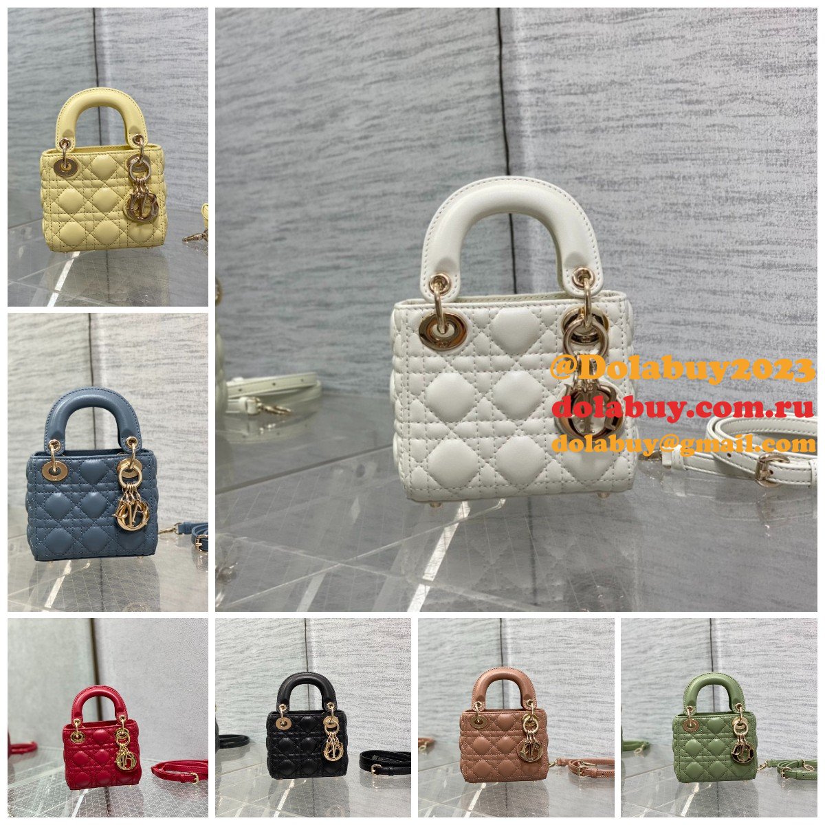 Replica Fashion Dior Micro Lady 1:1 Mirror 12CM Bag