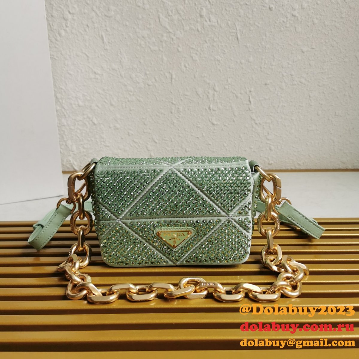 Prada Designer System Nappa Patchwork Shoulder 1BD329 Replica Bag