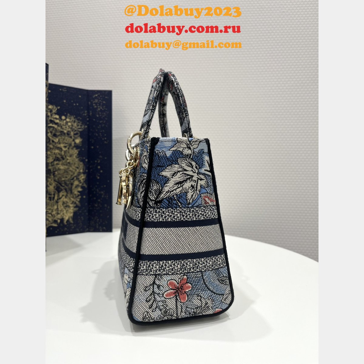 Top Quality Luxury Lady Dior 24cm Replicas Christian Dior Bags