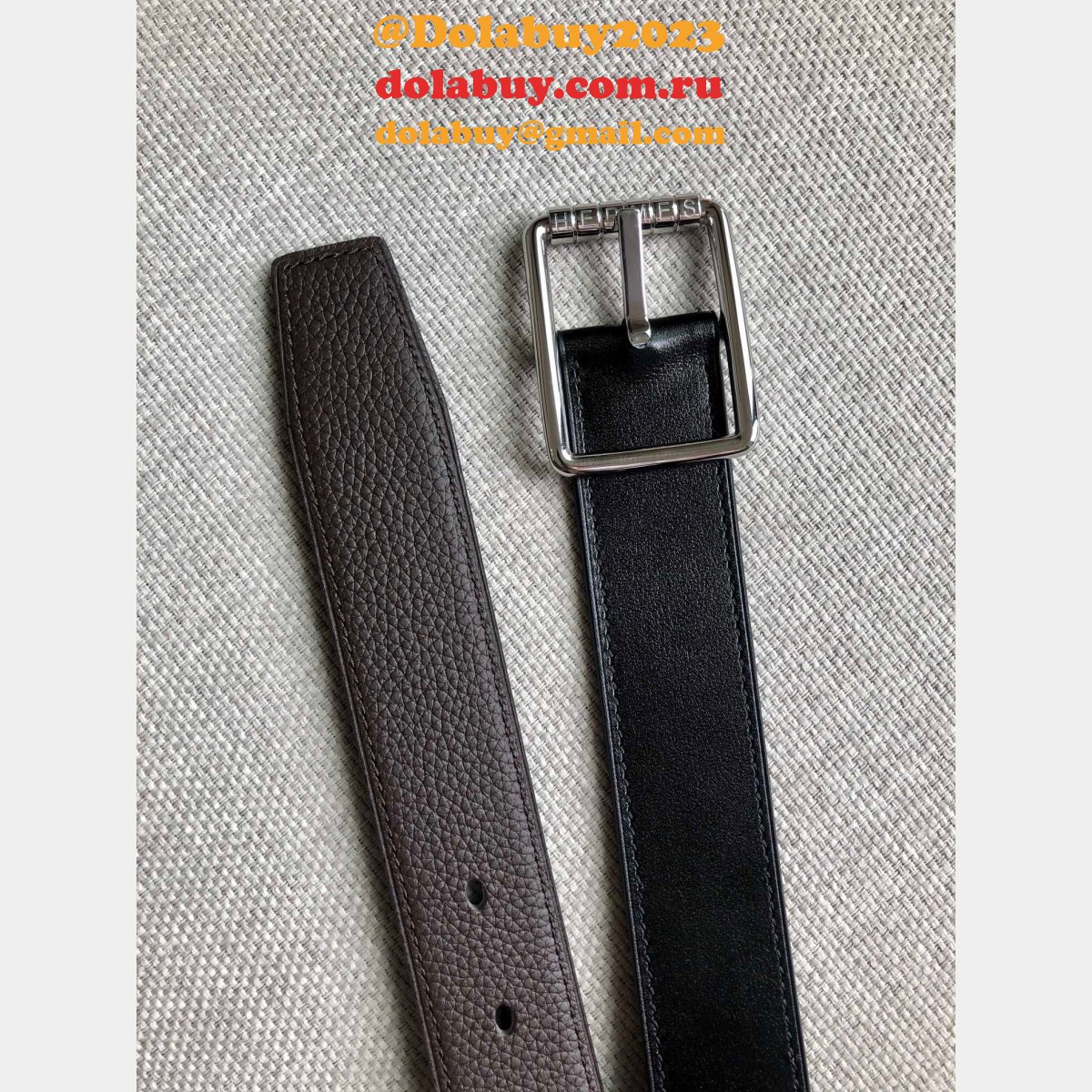 Share Replica Hermes H Belt Reversible Leather 32mm Online